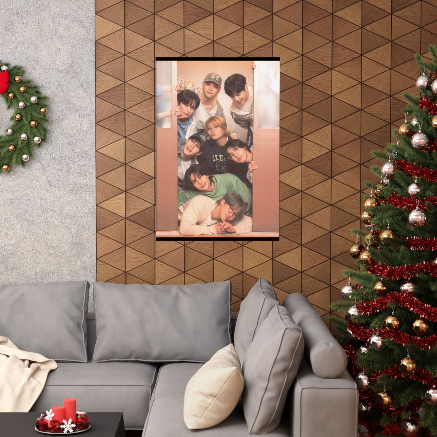 Stray Kids Group Poster - Cozy Bonding Moment | Premium K-Pop Wall Art for STAYs