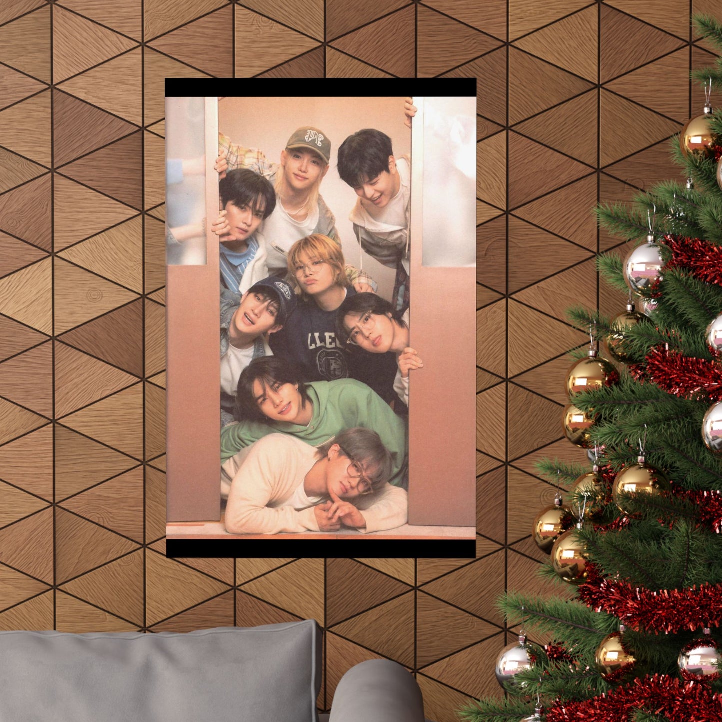 Stray Kids Group Poster - Cozy Bonding Moment | Premium K-Pop Wall Art for STAYs