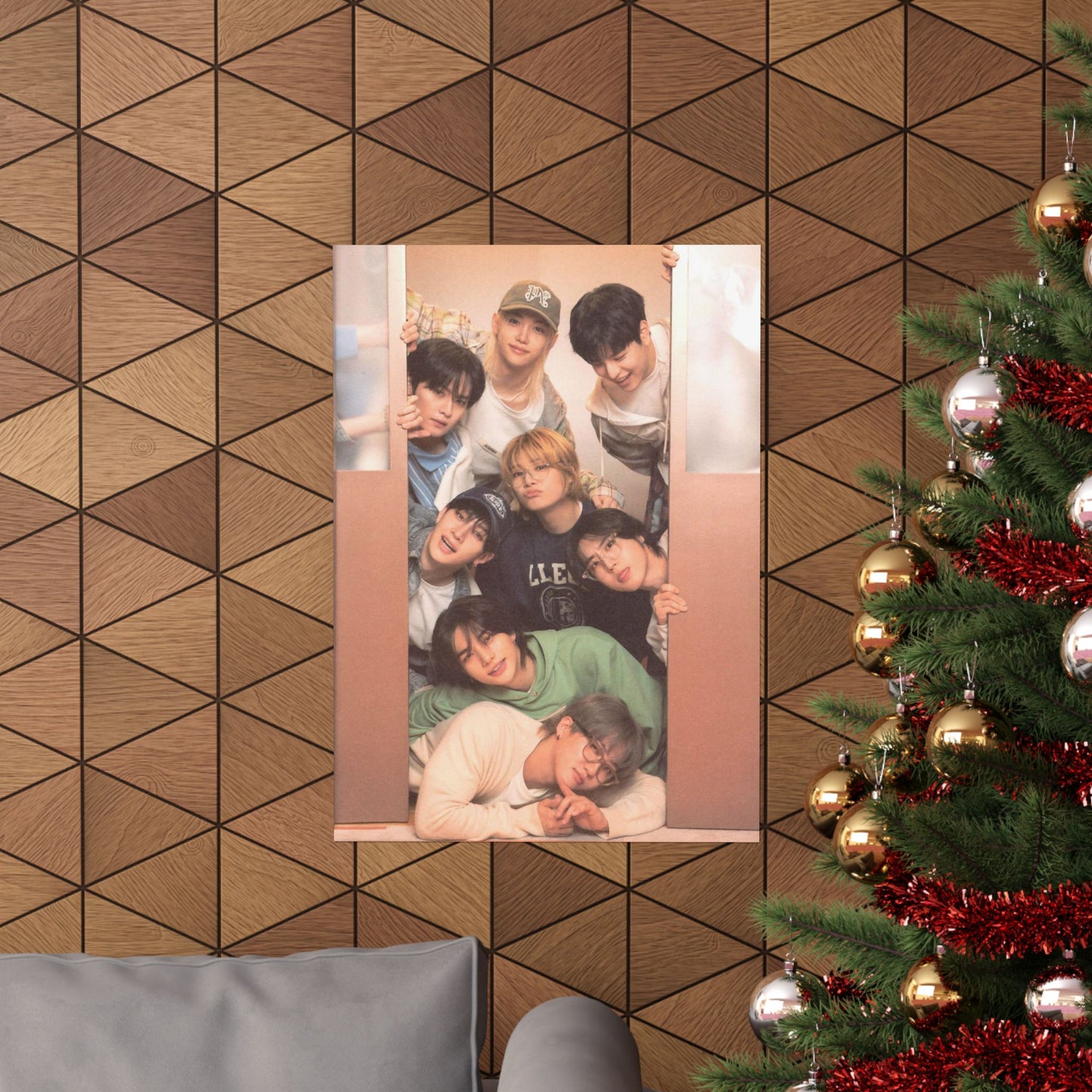 Stray Kids Group Poster - Cozy Bonding Moment | Premium K-Pop Wall Art for STAYs