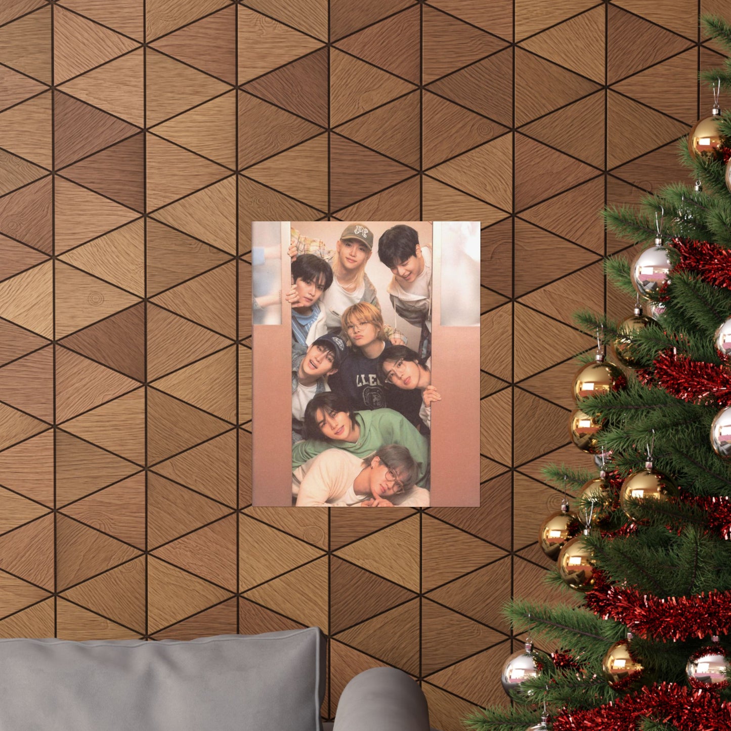 Stray Kids Group Poster - Cozy Bonding Moment | Premium K-Pop Wall Art for STAYs