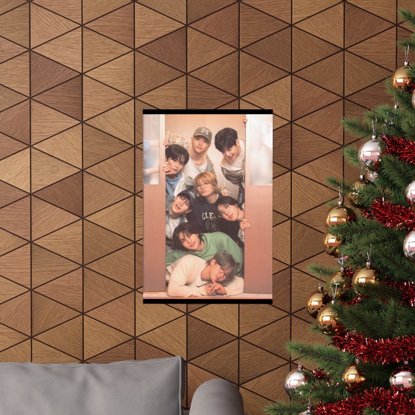 Stray Kids Group Poster - Cozy Bonding Moment | Premium K-Pop Wall Art for STAYs