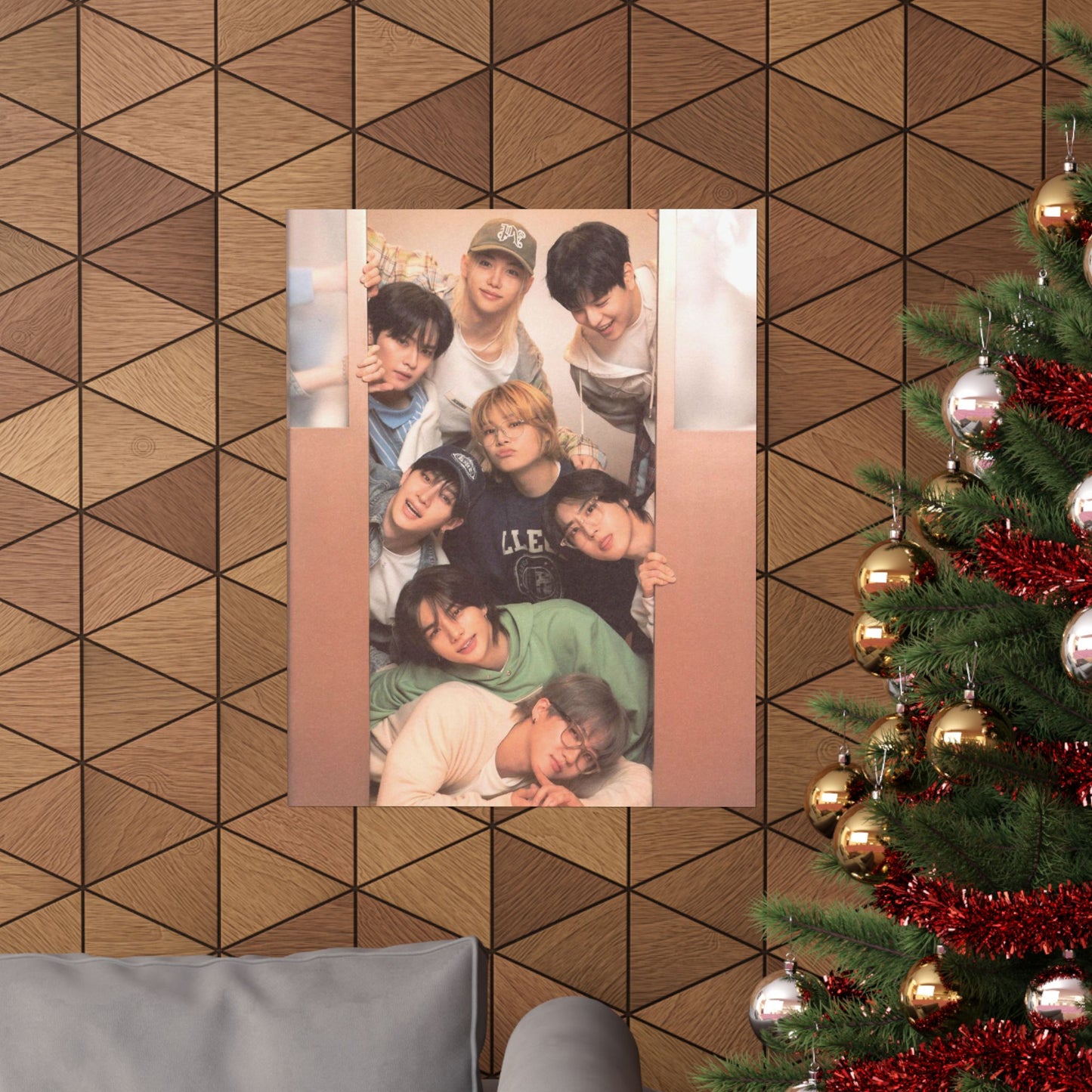 Stray Kids Group Poster - Cozy Bonding Moment | Premium K-Pop Wall Art for STAYs