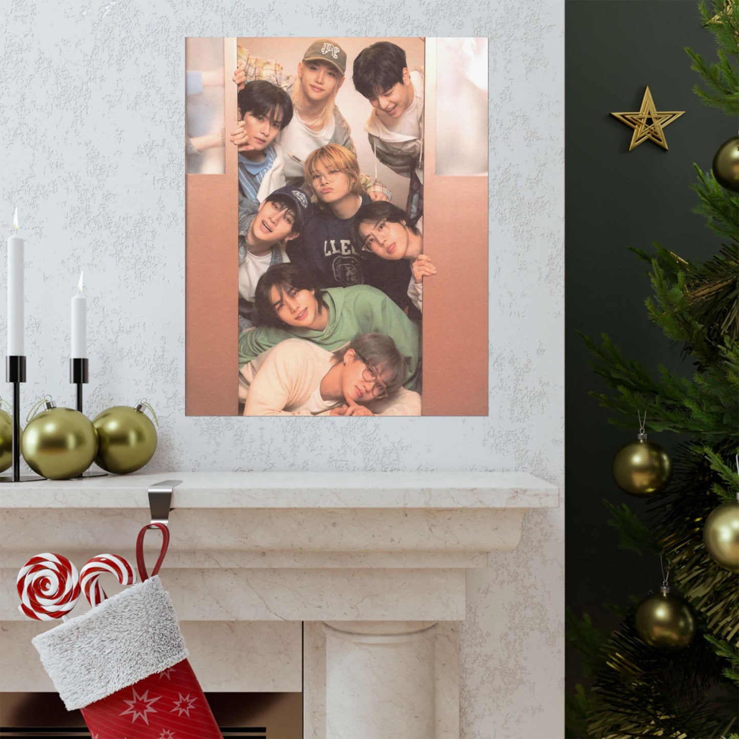 Stray Kids Group Poster - Cozy Bonding Moment | Premium K-Pop Wall Art for STAYs