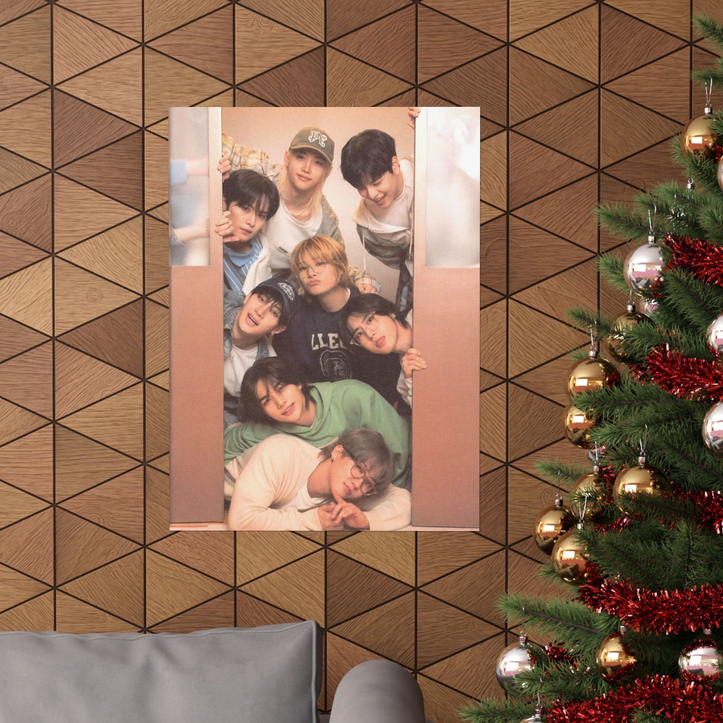 Stray Kids Group Poster - Cozy Bonding Moment | Premium K-Pop Wall Art for STAYs