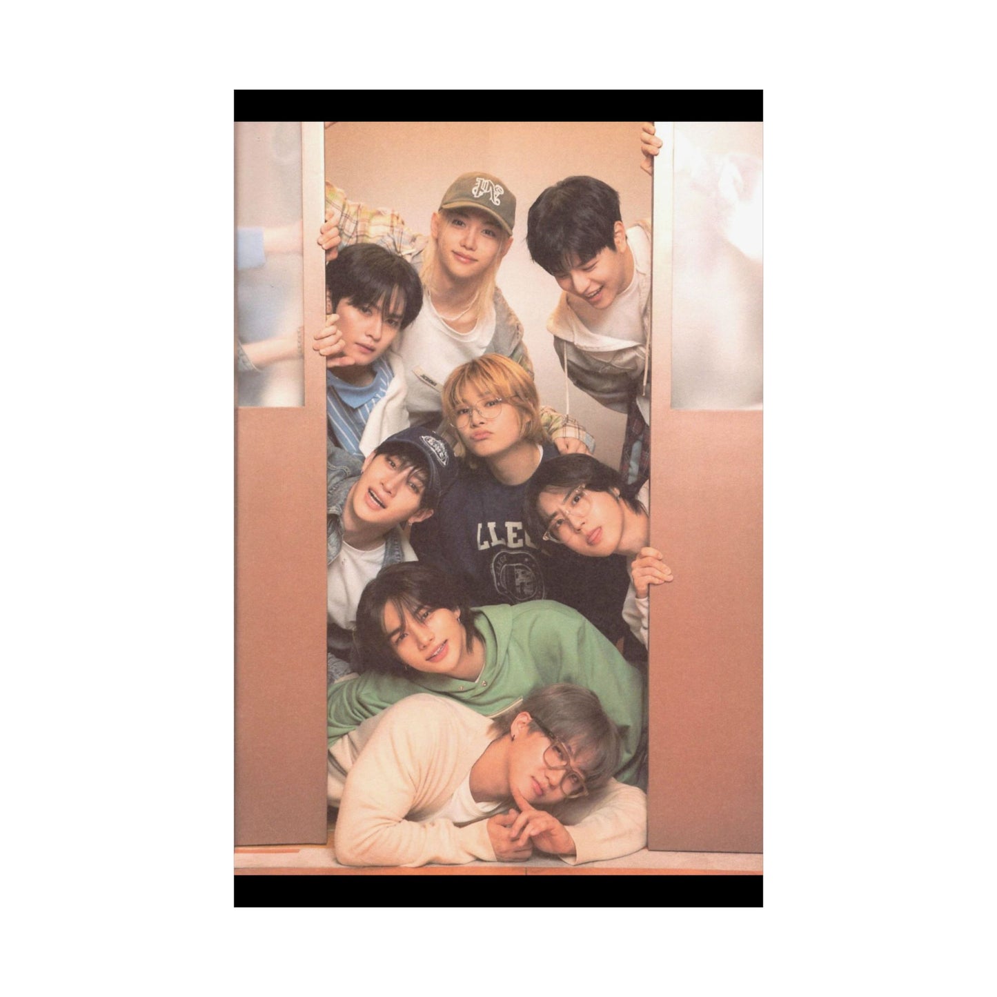 Stray Kids Group Poster - Cozy Bonding Moment | Premium K-Pop Wall Art for STAYs