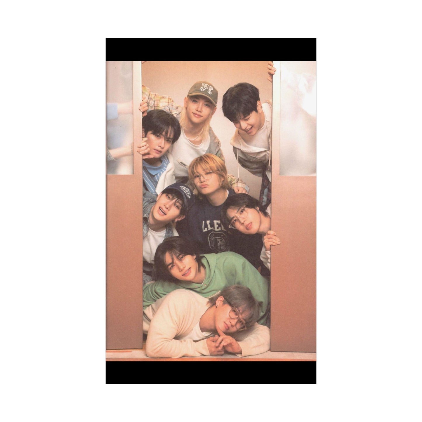 Stray Kids Group Poster - Cozy Bonding Moment | Premium K-Pop Wall Art for STAYs