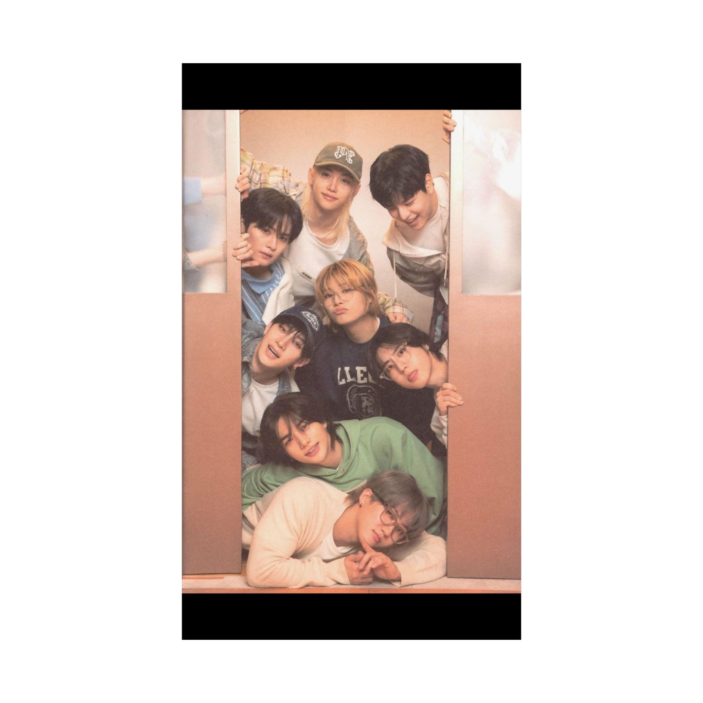 Stray Kids Group Poster - Cozy Bonding Moment | Premium K-Pop Wall Art for STAYs