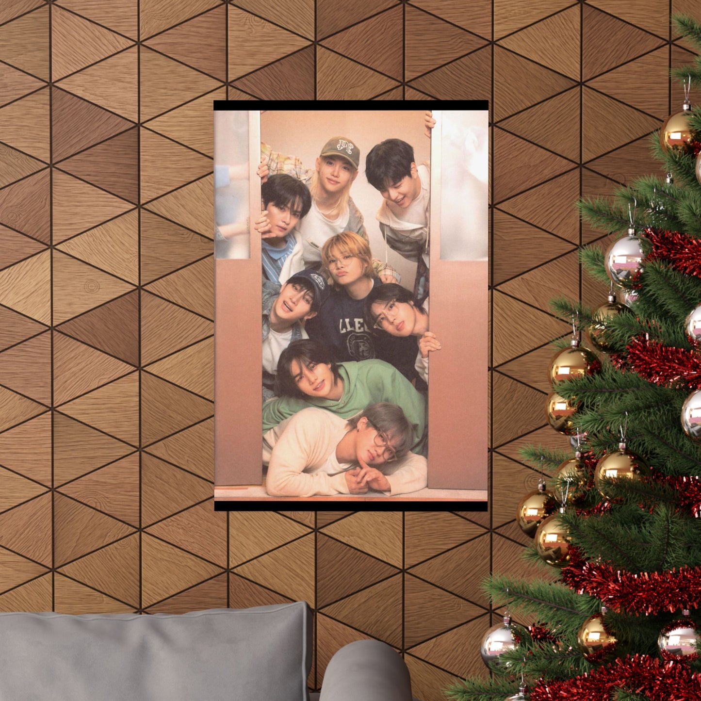 Stray Kids Group Poster - Cozy Bonding Moment | Premium K-Pop Wall Art for STAYs