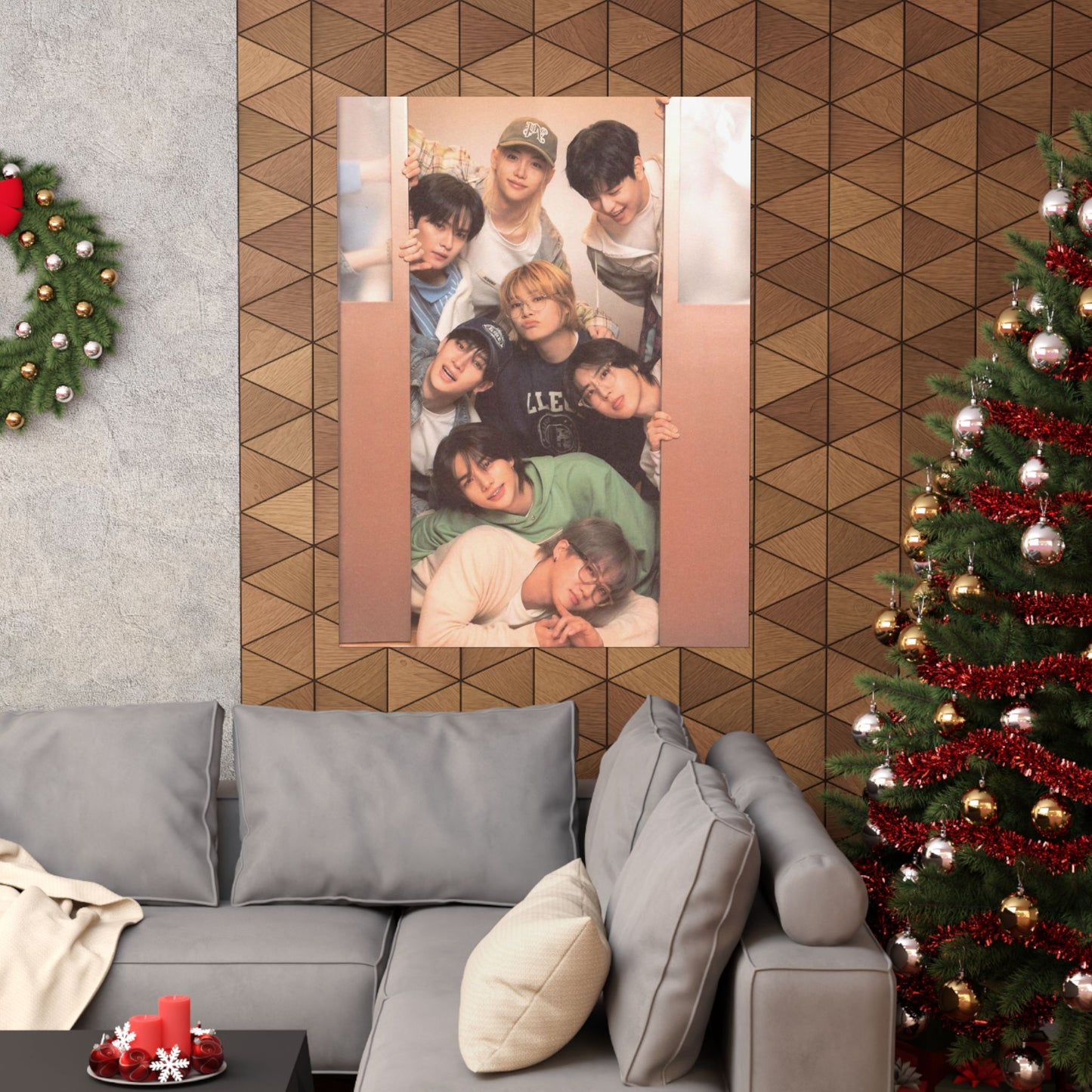 Stray Kids Group Poster - Cozy Bonding Moment | Premium K-Pop Wall Art for STAYs